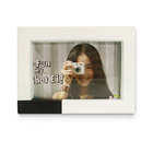 Black And White Wooden Photo Frame